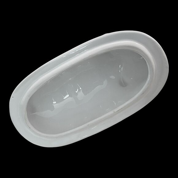 Adorable Vintage Piglet Butter Dish – Hand-Painted 2-Piece Farmyard Collection - Picture 10 of 10